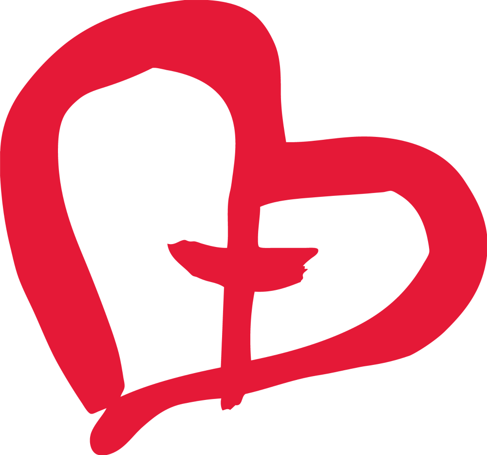 Yhteisvastuun logo punainen sydän